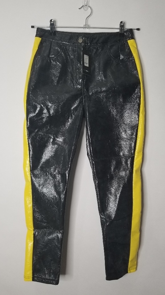 Fashion Nova Pants - Cardi B X Fashion Nova Black Yellow Pants M NWT